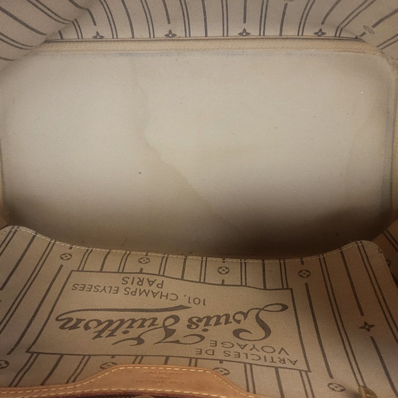 LV never full 中號購物包  經典不敗老花款 可當媽媽包-5