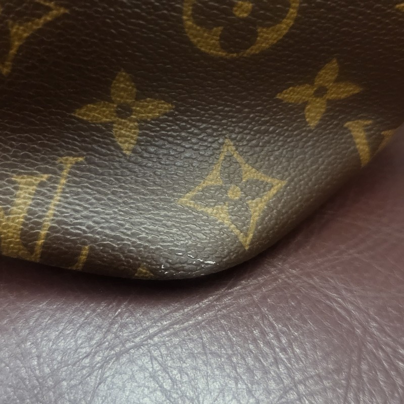 LV never full 中號購物包  經典不敗老花款 可當媽媽包-7