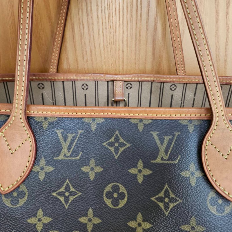 LV never full 中號購物包  經典不敗老花款 可當媽媽包-2