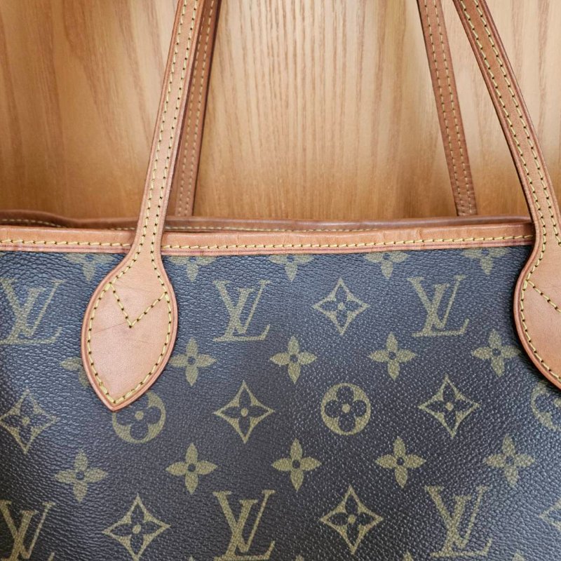 LV never full 中號購物包  經典不敗老花款 可當媽媽包-3