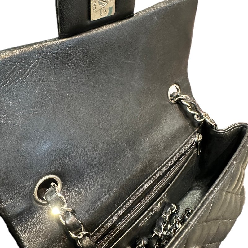 CHANEL 經典口蓋包 CF20 - 黑銀-5