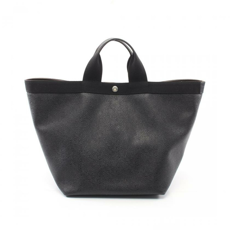 【日本直送】 中古Herve Chapelier[B]舟型托特包 L 手提包 托特包 塗層帆布 黑色-0