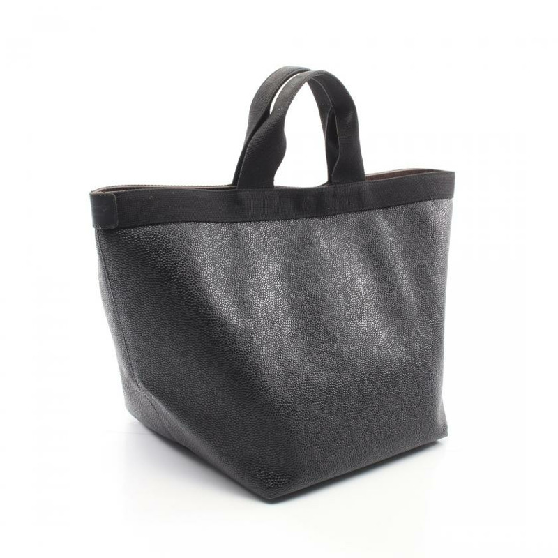 【日本直送】 中古Herve Chapelier[B]舟型托特包 L 手提包 托特包 塗層帆布 黑色-1