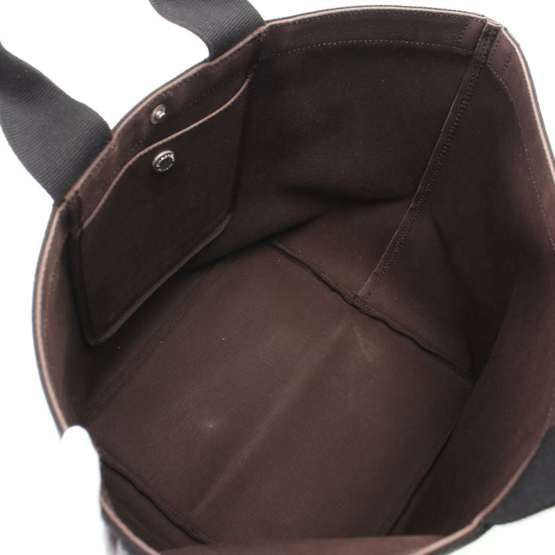 【日本直送】 中古Herve Chapelier[B]舟型托特包 L 手提包 托特包 塗層帆布 黑色-2