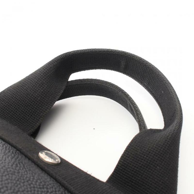 【日本直送】 中古Herve Chapelier[B]舟型托特包 L 手提包 托特包 塗層帆布 黑色-6