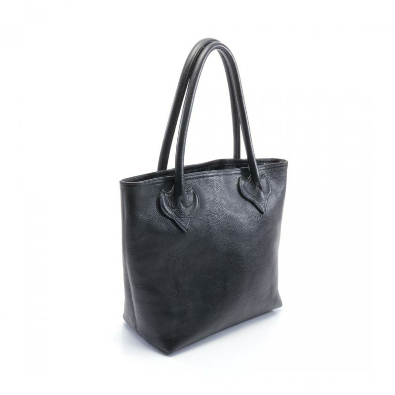 【日本直送】 中古Chrome Hearts[AB]FS 墓碑十字架貼標 肩包 真皮托特包 黑色-1