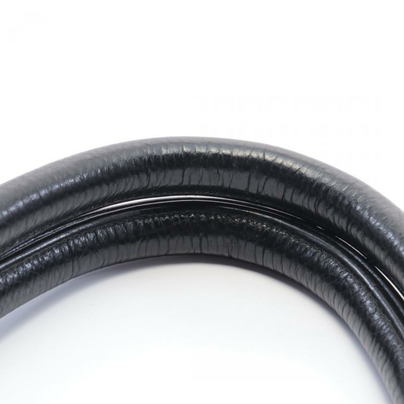 【日本直送】 中古Chrome Hearts[AB]FS 墓碑十字架貼標 肩包 真皮托特包 黑色-4