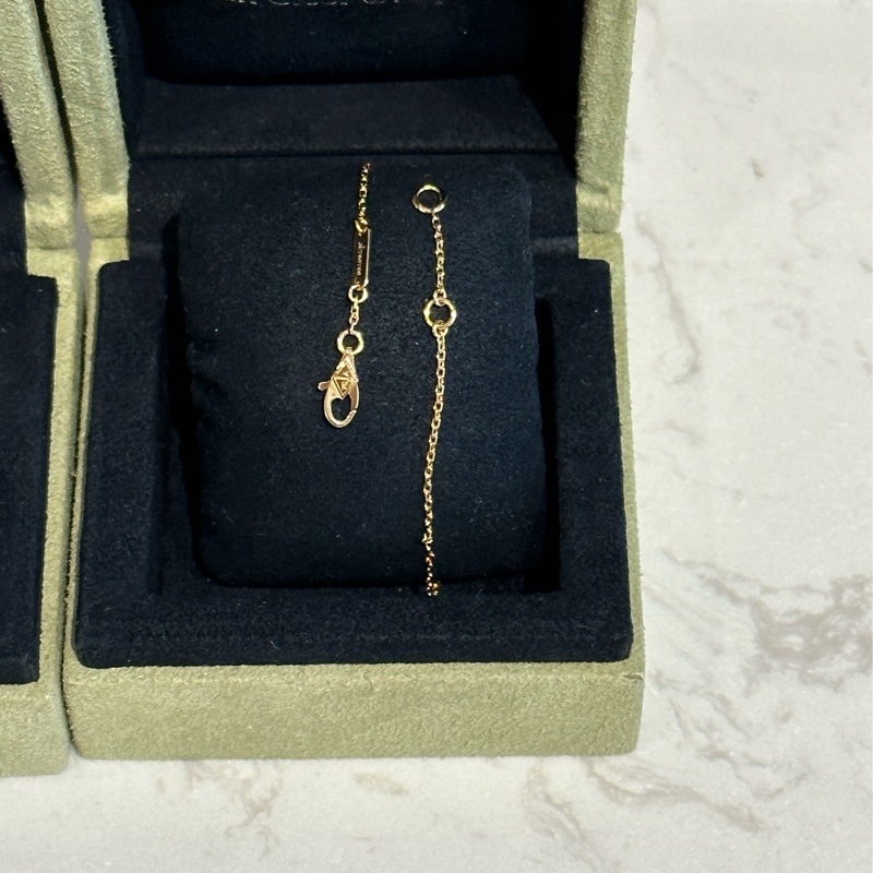 Van Cleef & Arpels梵克雅寶四葉草18K黃金珍珠母貝項鍊.手鍊套組-10