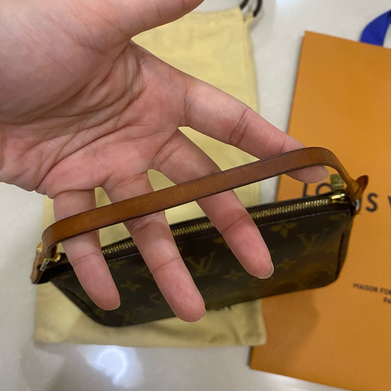 Louis Vuitton LV vintage 中古經典老花麻將包-1