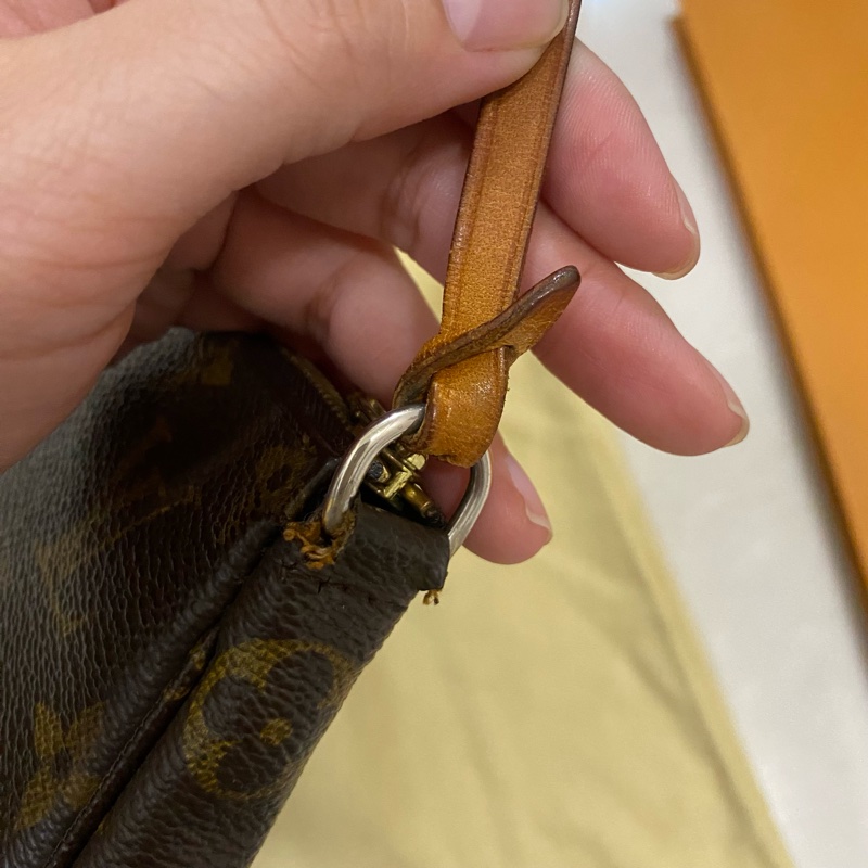 Louis Vuitton LV vintage 中古經典老花麻將包-4