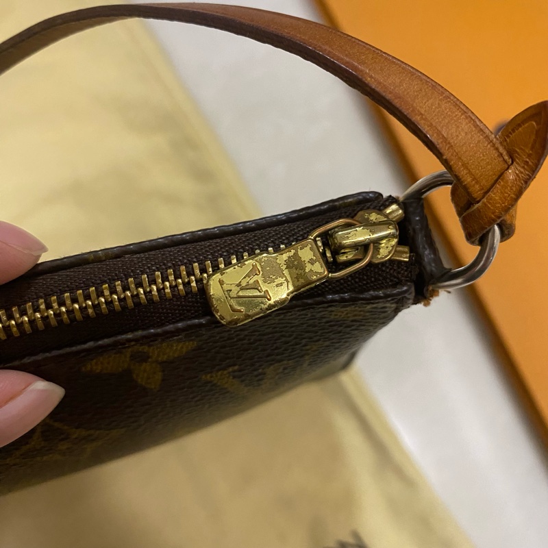 Louis Vuitton LV vintage 中古經典老花麻將包-5