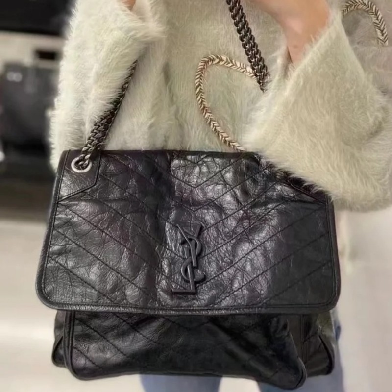 YSL NIKI large(D扣款大號黑色銀鍊款)-5