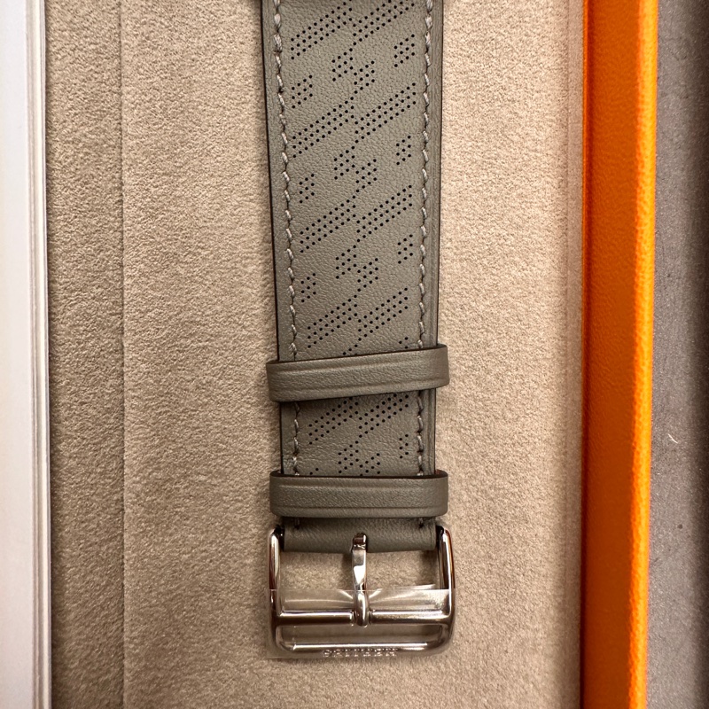 全新 錫器灰愛馬仕錶帶 完全沒用過-1