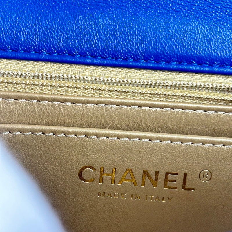 Chanel 羊皮金球 CF大mini 克萊因藍 ⭕️爆款⭕️天菜⭕️缺貨款⭕️-5