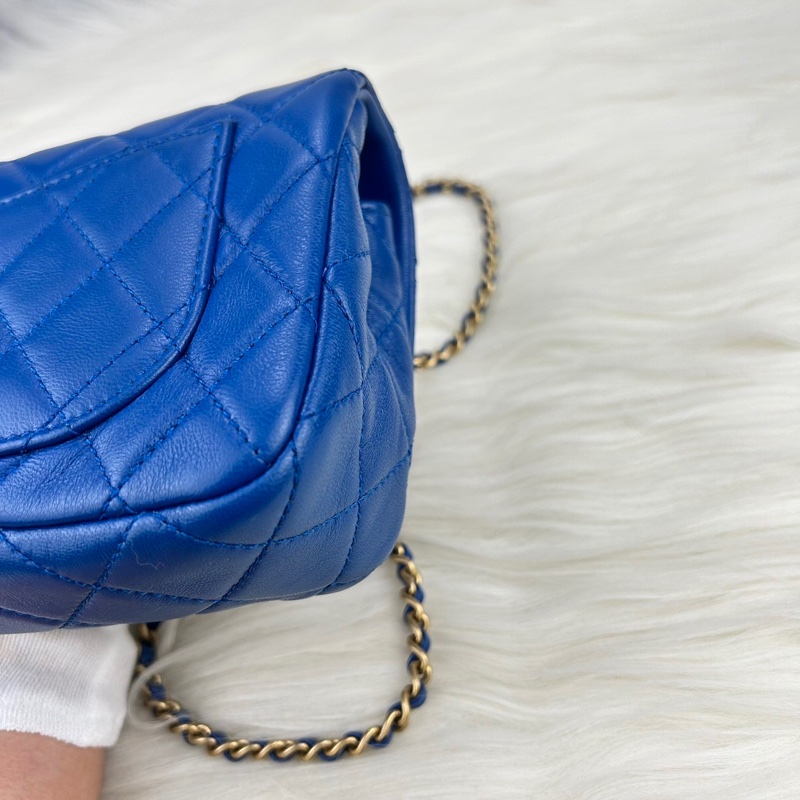 Chanel 羊皮金球 CF大mini 克萊因藍 ⭕️爆款⭕️天菜⭕️缺貨款⭕️-13