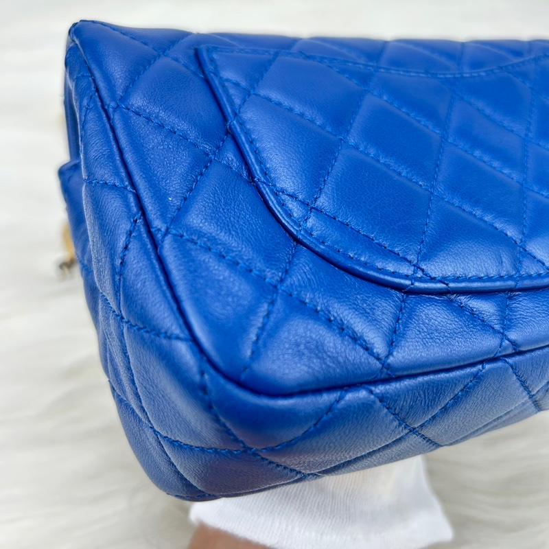 Chanel 羊皮金球 CF大mini 克萊因藍 ⭕️爆款⭕️天菜⭕️缺貨款⭕️-14