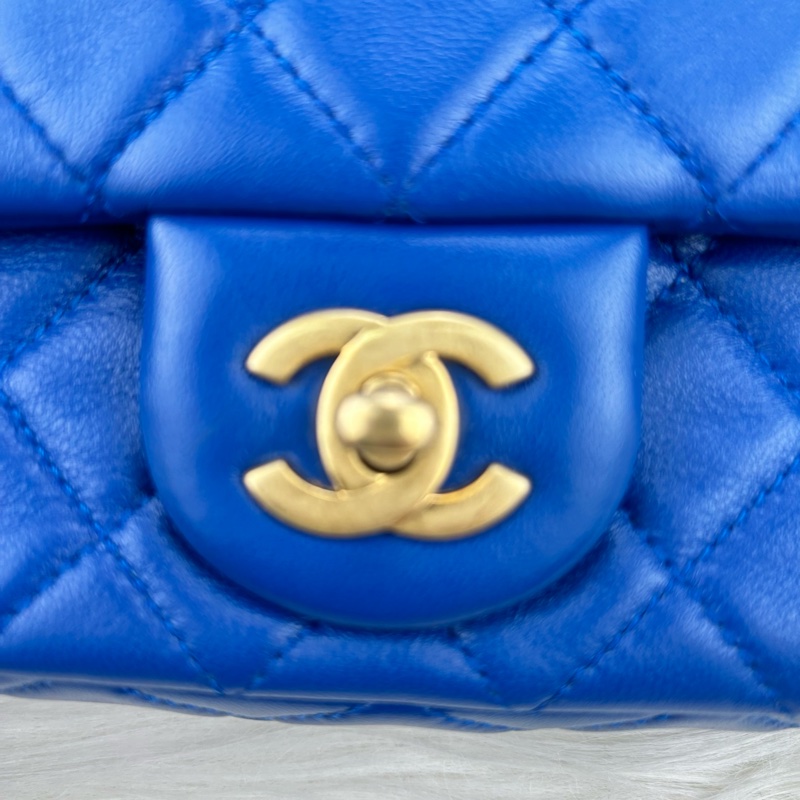 Chanel 羊皮金球 CF大mini 克萊因藍 ⭕️爆款⭕️天菜⭕️缺貨款⭕️-19