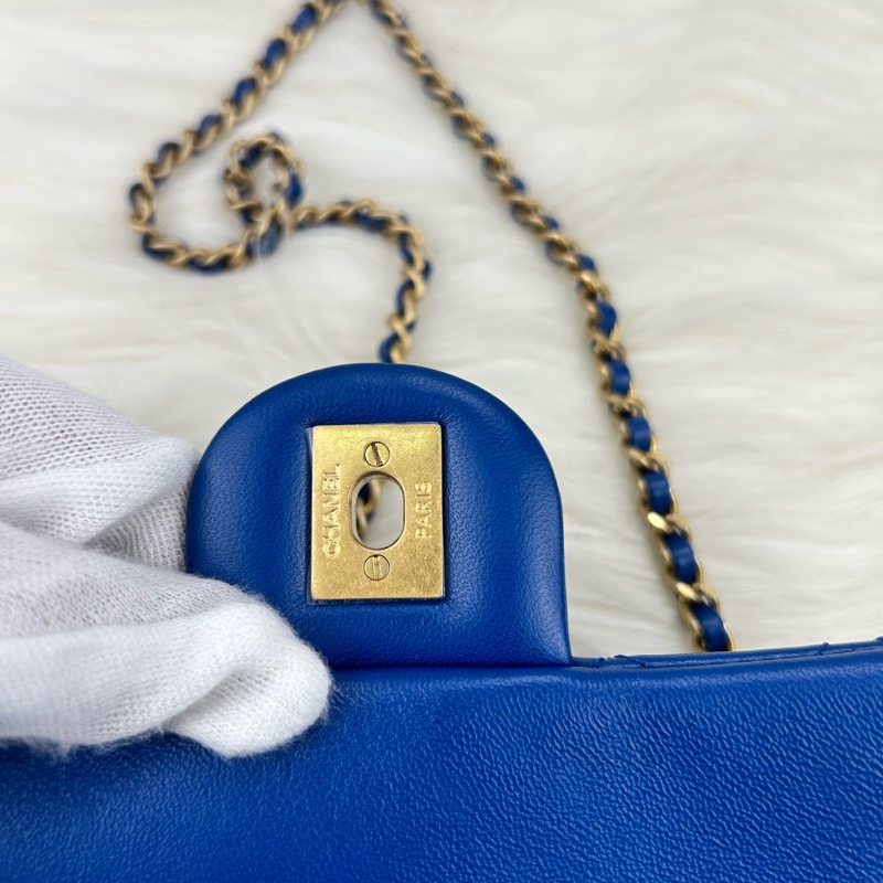 Chanel 羊皮金球 CF大mini 克萊因藍 ⭕️爆款⭕️天菜⭕️缺貨款⭕️-21