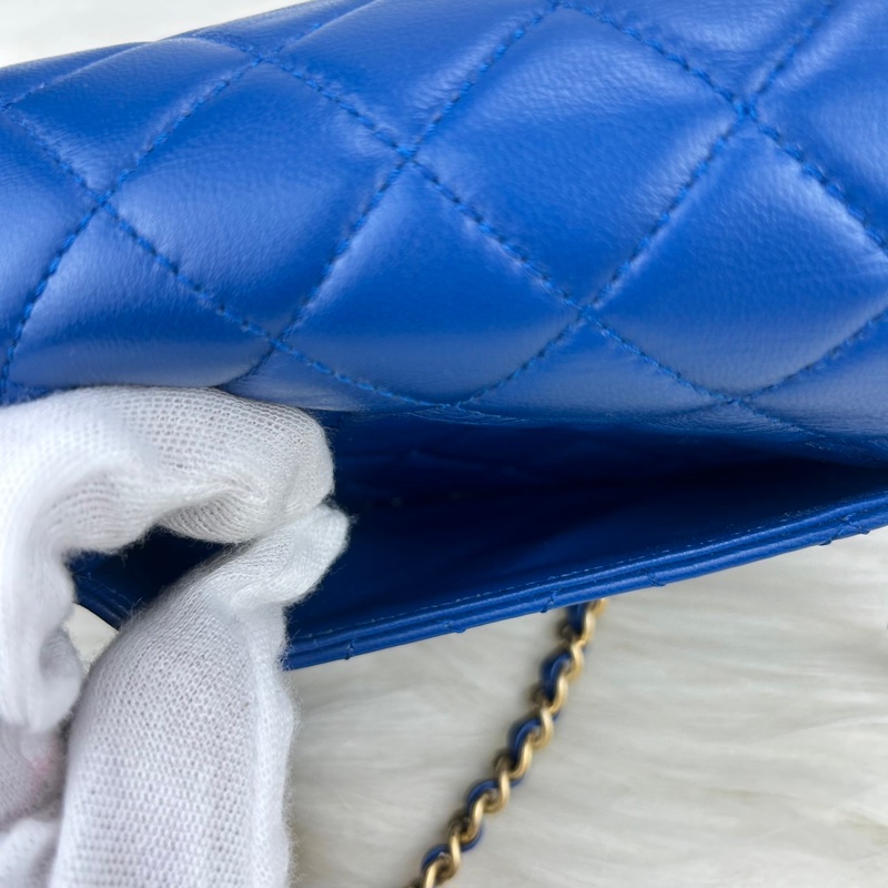 Chanel 羊皮金球 CF大mini 克萊因藍 ⭕️爆款⭕️天菜⭕️缺貨款⭕️-27