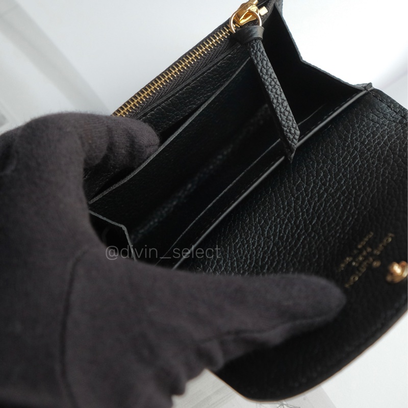 Louis Vuitton Rosalie coin purse LV黑色壓紋牛皮零錢包-6