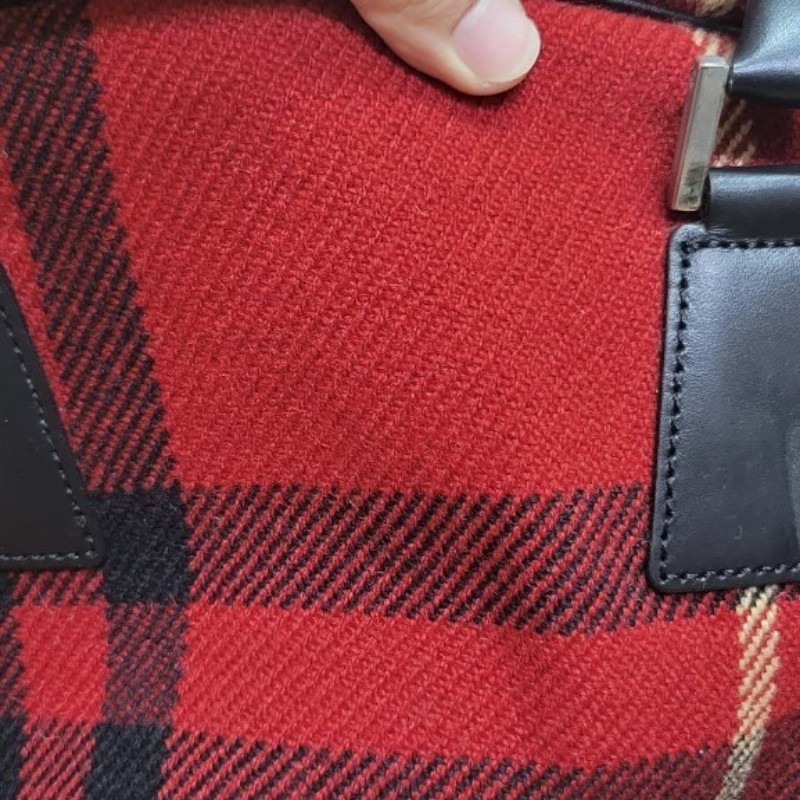Burberry紅毛呢格紋包 ［二手］-2