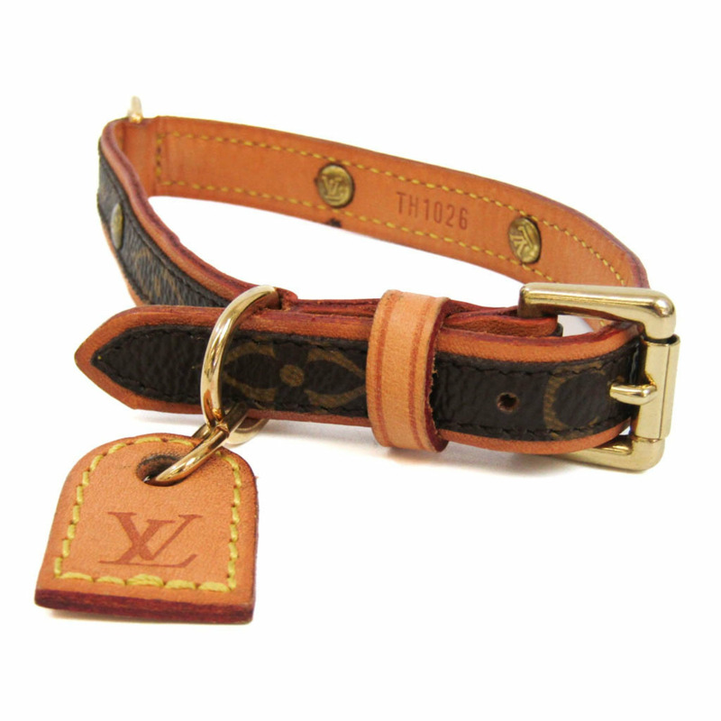 【日本直送】路易威登 Monogram Collier Baxter PM M58073 狗項圈 Monogram 棕色-0