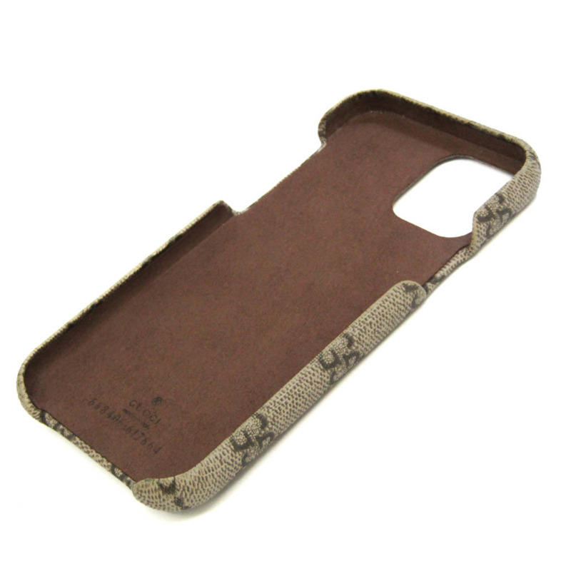 【日本直送】Gucci Ophidia GG Supreme 手機保護膜適用於 iPhone 12 米色、棕色 668406-1
