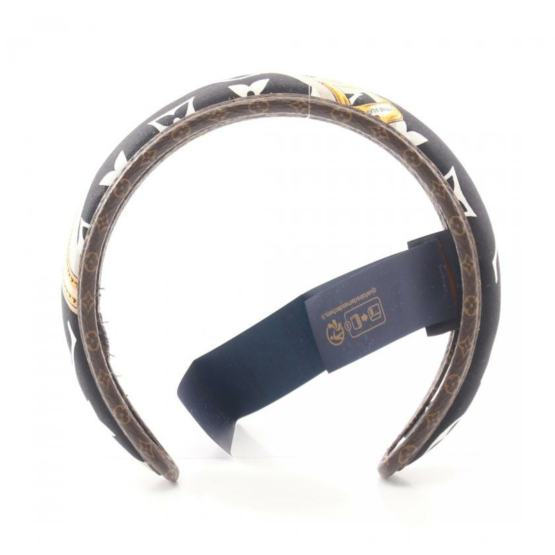 【日本直送】 中古LOUIS VUITTON[AB]老花 Bee Mindful 髮圈 髮飾 絲 黑色-1