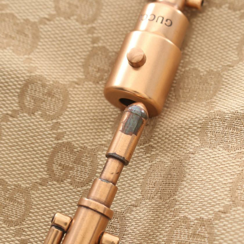 【日本直送】 中古GUCCI[B]New Jackie GG帆布 肩包 真皮 米色 淺棕色-4