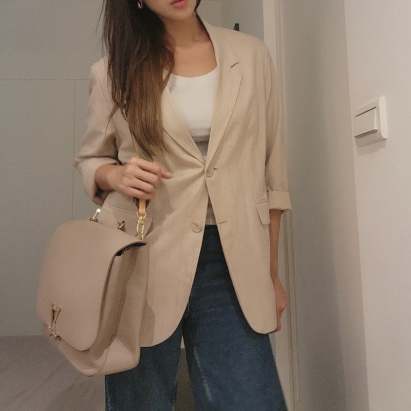 甜價/Lv CAPUCINES系列Taurillon荔枝紋牛皮奶茶色包-22