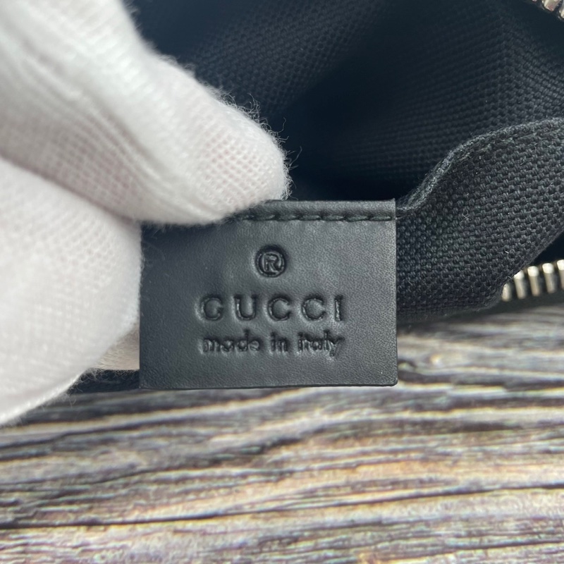 GUCCI 523599 經典GG Supreme藍紅藍織帶拉鍊 #郵差包/ #斜背包 / #肩背包-6