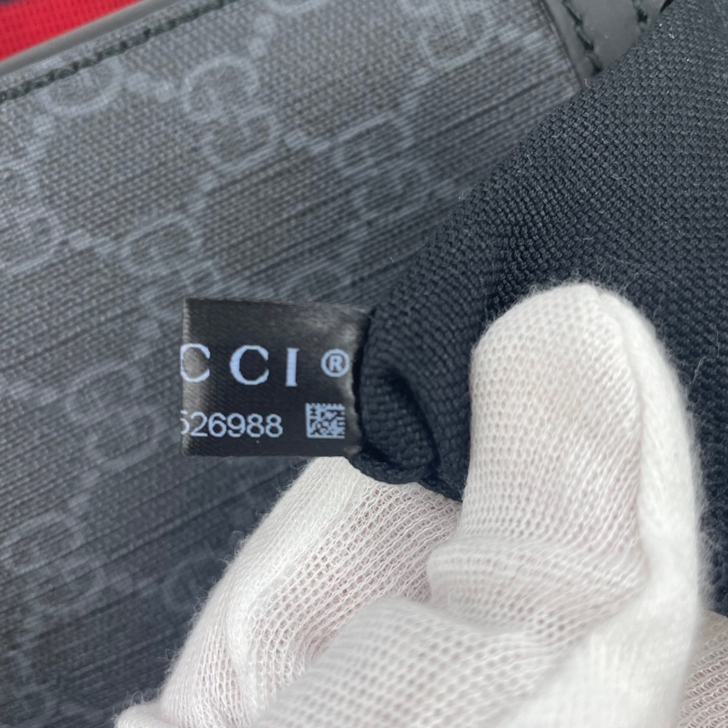 GUCCI 523599 經典GG Supreme藍紅藍織帶拉鍊 #郵差包/ #斜背包 / #肩背包-9