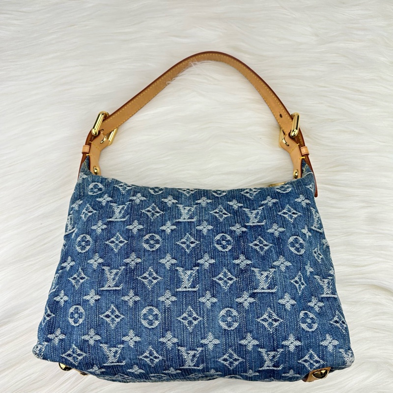 LV單寧牛仔單肩背包  斜挎包-6