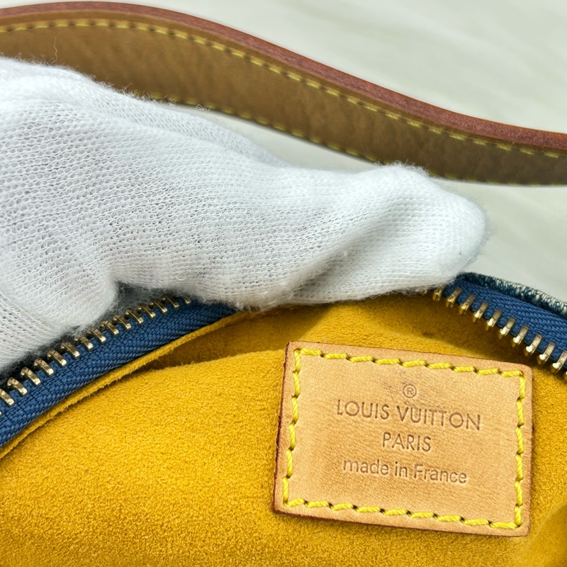 LV單寧牛仔單肩背包  斜挎包-7