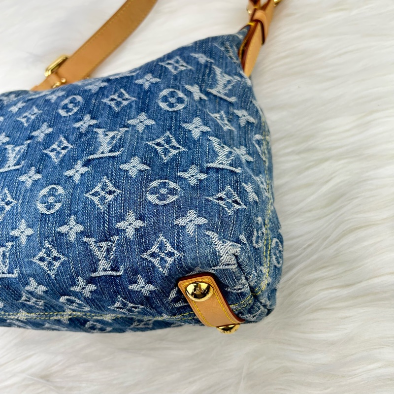 LV單寧牛仔單肩背包  斜挎包-13