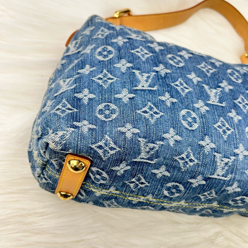 LV單寧牛仔單肩背包  斜挎包-14