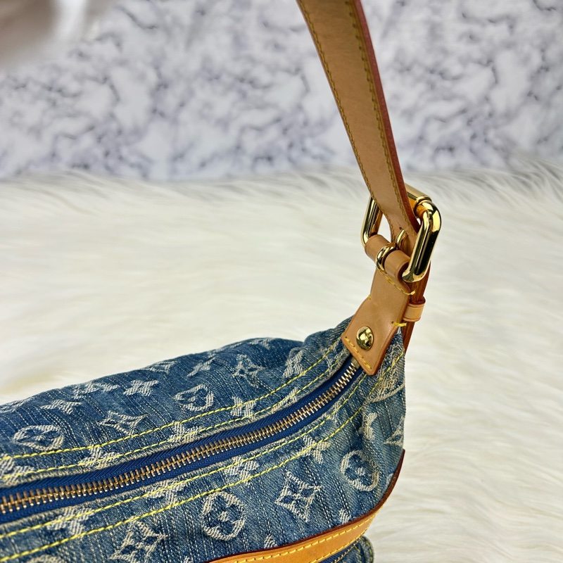 LV單寧牛仔單肩背包  斜挎包-18