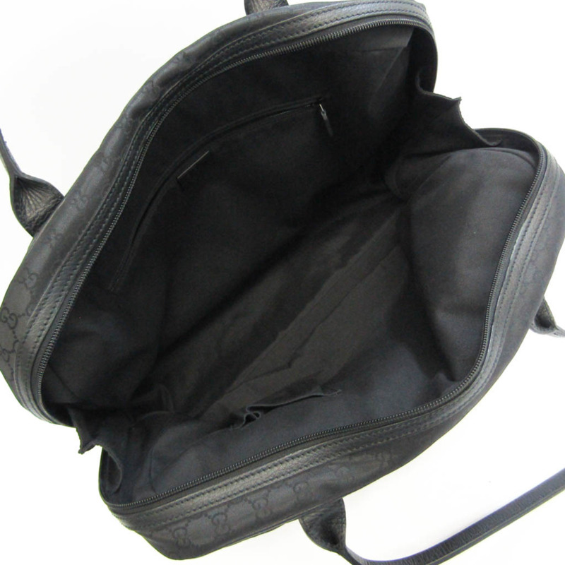 【日本直送】Gucci 293595 女式，男式尼龍，皮革波士頓包，手提包黑色-2