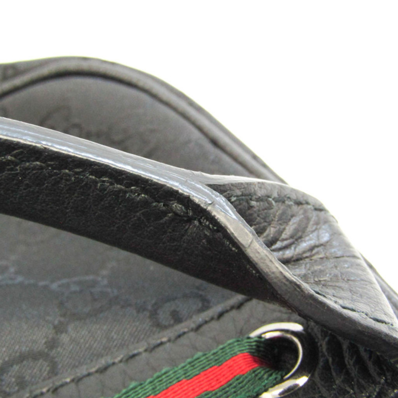 【日本直送】Gucci 293595 女式，男式尼龍，皮革波士頓包，手提包黑色-6