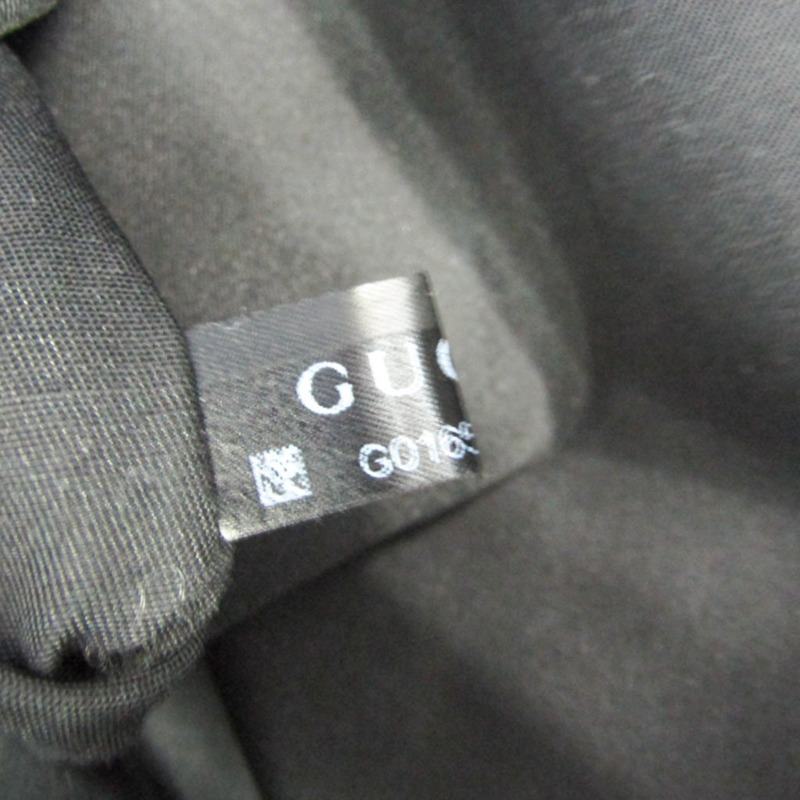 【日本直送】Gucci 293595 女式，男式尼龍，皮革波士頓包，手提包黑色-9