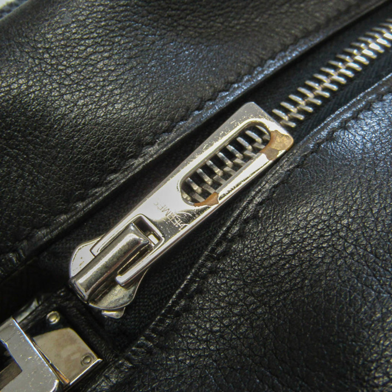 【日本直送】Hermes Victoria 男士,女士帆布,皮革波士頓包黑色,海軍藍-8