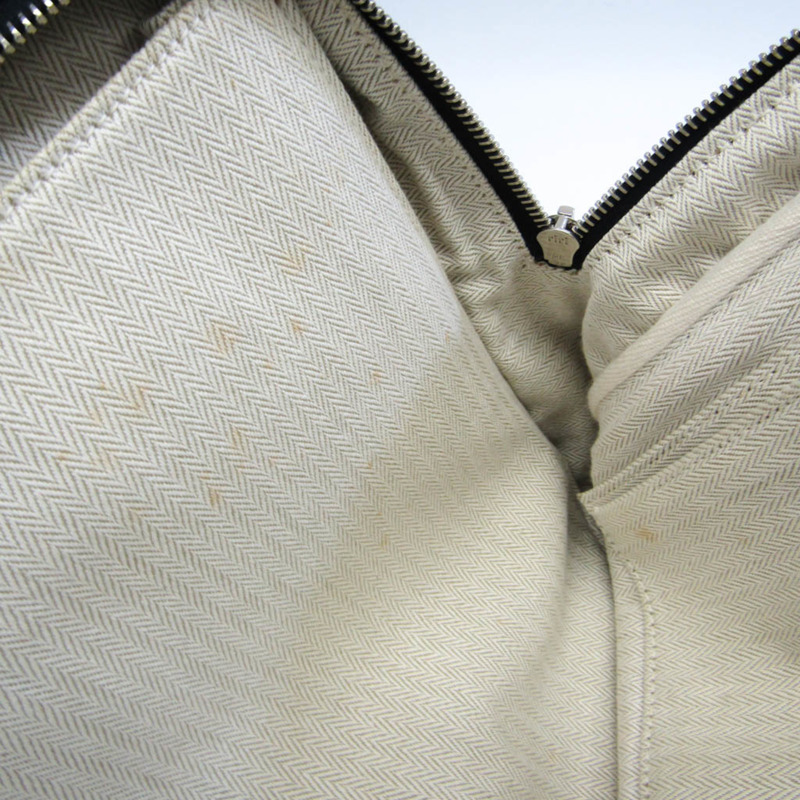 【日本直送】Hermes Victoria 男士,女士帆布,皮革波士頓包黑色,海軍藍-9