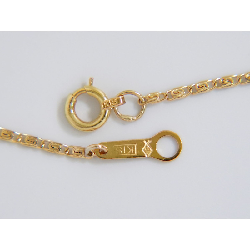 正品御木本 MIKIMOTO 珍珠 5 毫米紫色石英鑽石 5P 750 K18 YG 項鍊吊墜黃色黃金白色紫色配件珠寶二手-5