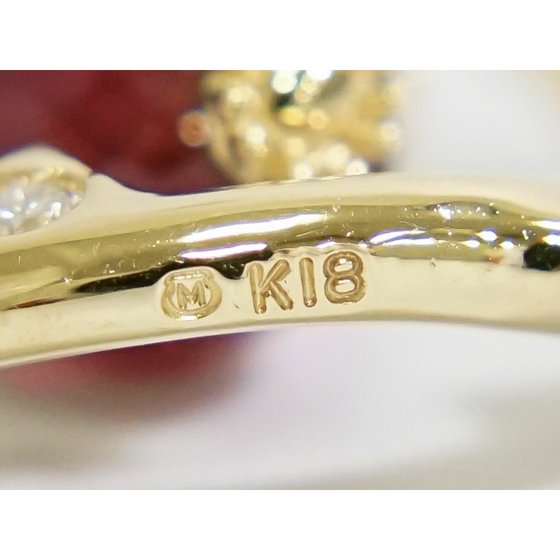 正品御木本 MIKIMOTO 珍珠 5 毫米紫色石英鑽石 5P 750 K18 YG 項鍊吊墜黃色黃金白色紫色配件珠寶二手-7