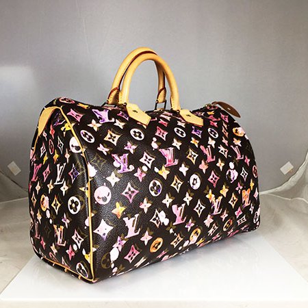 Louis Vuitton原花限量水彩系列SPEEDY 35"手提包M95831-1