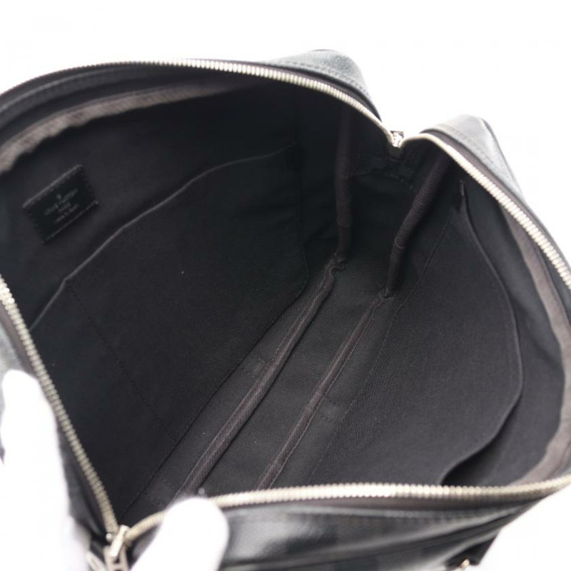 ★限時激安價SALE!!★ 【日本直送】 中古LOUIS VUITTON[B]Porte-Documents Voyage PM  老花 公文包 商務包 PVC 真皮 黑色 多彩色 兩用款-2