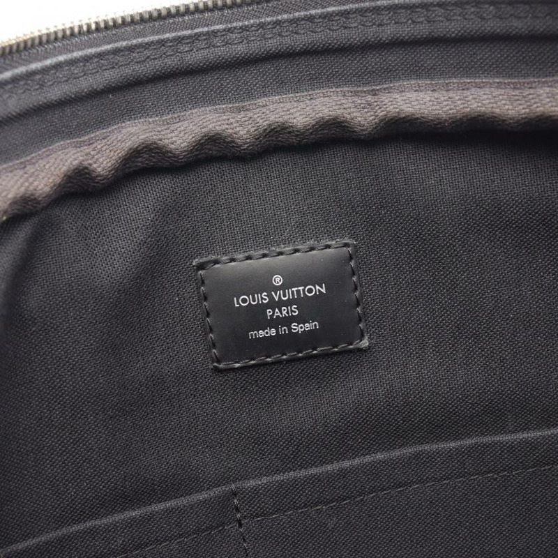 ★限時激安價SALE!!★ 【日本直送】 中古LOUIS VUITTON[B]Porte-Documents Voyage PM  老花 公文包 商務包 PVC 真皮 黑色 多彩色 兩用款-3