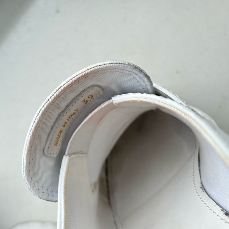 Prada 白色樂福鞋 米色小皮鞋 休閒鞋-6