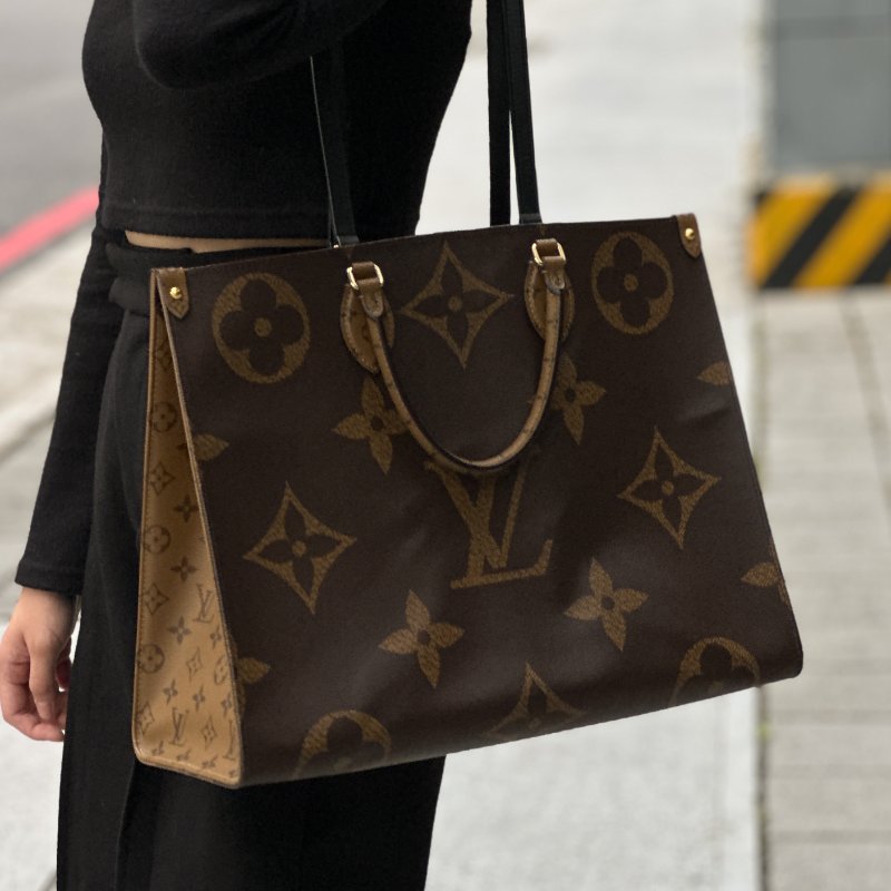 Lv on the go GM 老花 大托特包-0