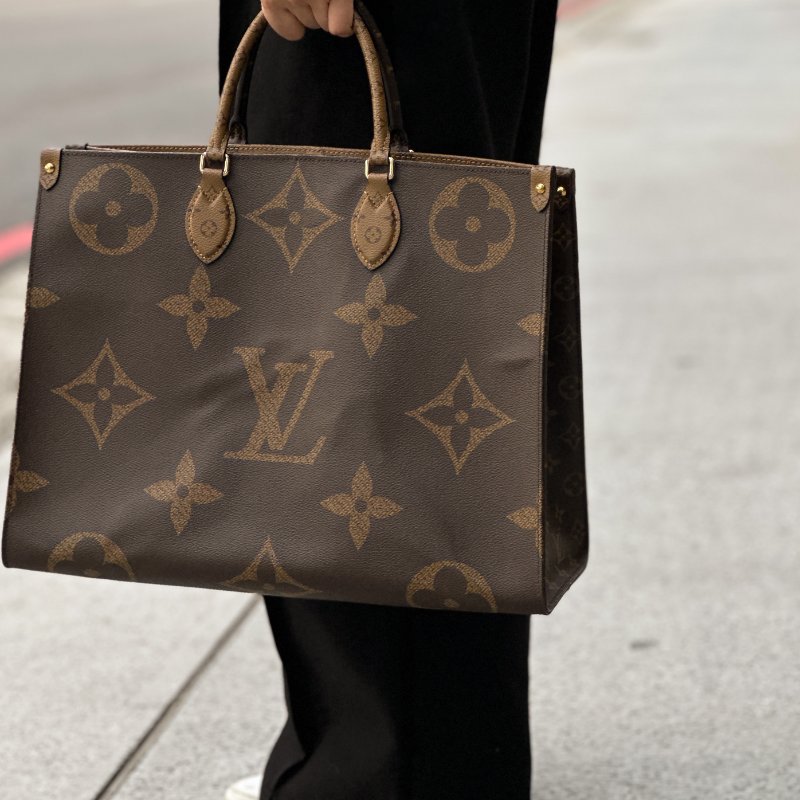 Lv on the go GM 老花 大托特包-2